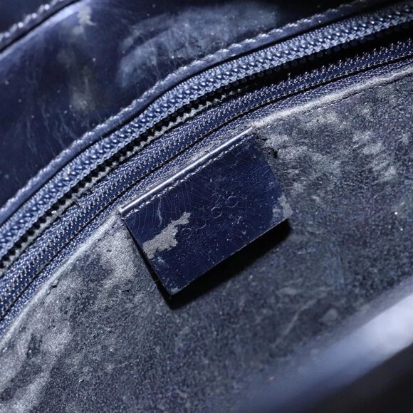 GUCCI Shoulder Bag Enamel Navy Silver Auth bs28873 - Picture 13 of 16